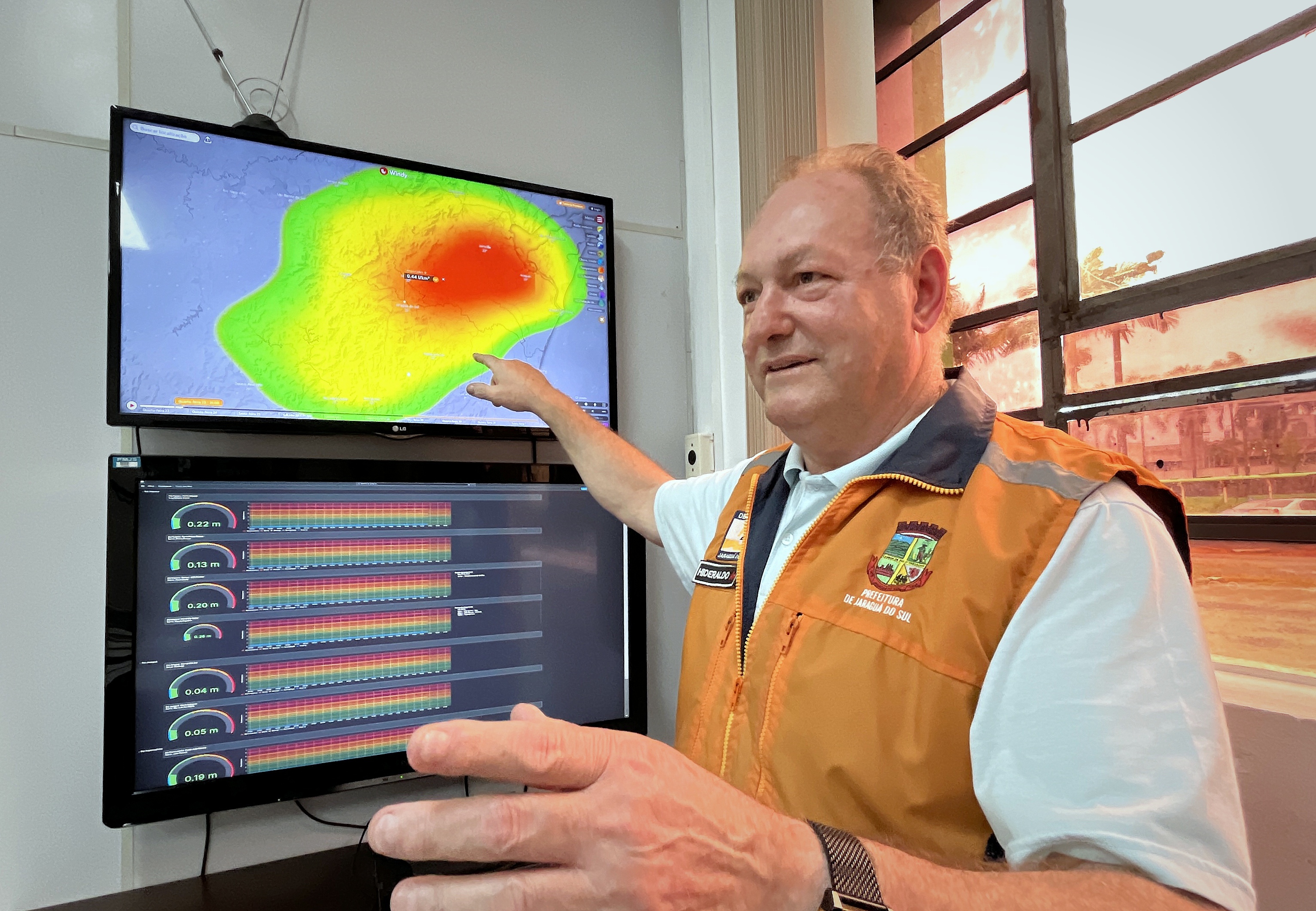 Defesa Civil intensifica monitoramento meteorológico em Jaraguá do Sul